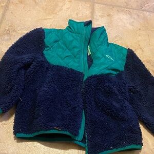 Champion Kids Teal and Navy Puffer Jacket